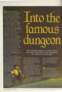 Dungeon Master (Amiga) Review - Amiga Computing (United Kingdom), Vol 1 No 11 April 1989, Page 14