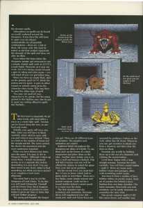 Dungeon Master (Amiga) Review - Amiga Computing (United Kingdom), Vol 1 No 11 April 1989, Page 16