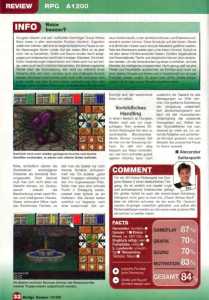 Dungeon Master II (Amiga) Review - Amiga Games (Germany), October 1995, Page 32 Dungeon Master II (Amiga) Review - Amiga Games (Germany), October 1995, Page 32