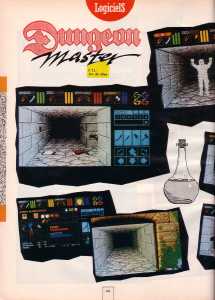 Dungeon Master (Atari ST) Review - Arcades (France), Issue No 8 May 1988, Page 44