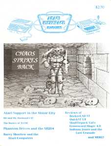 Chaos Strikes Back (Atari ST) Cover - Atari Interface Magazine (USA), Vol 2 No 2 February 1990