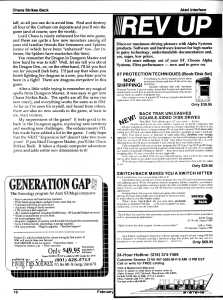 Chaos Strikes Back (Atari ST) Review - Atari Interface Magazine (USA), Vol 2 No 2 February 1990, Page 18
