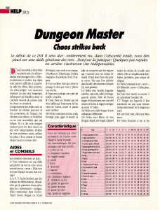 Chaos Strikes Back Hints - Atari Magazine (France), Issue No 9 February 1990, Page 66
