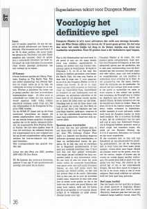 Dungeon Master (Atari ST) Review - Atari Magazine (Stichting Atari Gebruikers) (Netherlands), Issue No 5 May 1988, Page 36