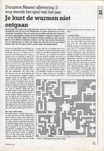 Dungeon Master (Atari ST) Hints - Atari Magazine (Stichting Atari Gebruikers) (Netherlands), Issue No 9 May 1988, Page 41