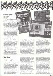 Dungeon Master (Atari ST) Review - Atari Monitor (United Kingdom), Issue No 19 April 1988, Page 35