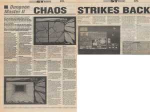 Chaos Strikes Back (Atari ST) Review - Atari ST Nieuws (Netherlands), 1989