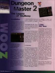 Dungeon Master II (PC) Manual - Bestseller Games (France), Issue No 13 September 1998, Page 10 Dungeon Master II (PC) Manual - Bestseller Games (France), Issue No 13 September 1998, Page 10