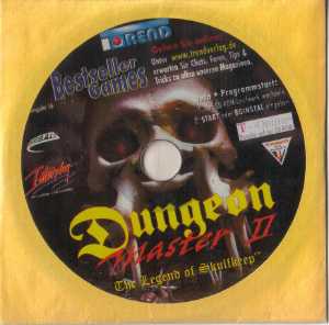 Dungeon Master II (PC) Compact Disc In Sleeve Front - Bestseller Games (Germany), Issue No 16