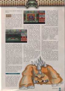 Dungeon Master II (PC) Magazine - Bestseller Games (Germany), Issue No 16, Page 25