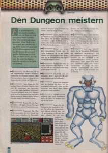 Dungeon Master II (PC) Magazine - Bestseller Games (Germany), Issue No 16, Page 28