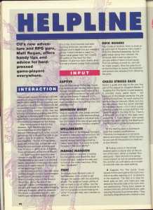 Chaos Strikes Back (Amiga) Hints - CU Amiga (United Kingdom), March 1991, Page 96