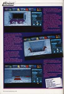 Dungeon Master (Amiga) Review - Commodore Computing International (United Kingdom), Vol 7 No 6 February 1989, Page 92