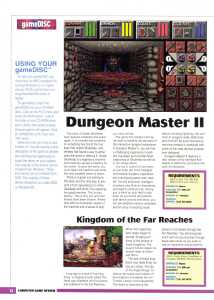 Dungeon Master II (PC) Preview - Computer Game Review (USA), Vol 5 No 3 Issue No 51 October 1995, Page 14