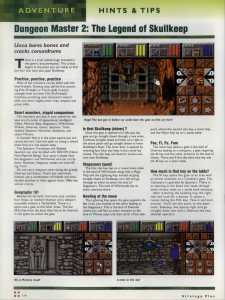 Dungeon Master II Hints - Computer Games Strategy Plus (United Kingdom-USA-Canada), Issue No 60 November 1995, Page 114