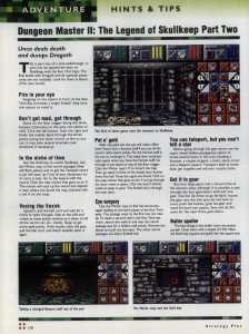 Dungeon Master II Hints - Computer Games Strategy Plus (United Kingdom-USA-Canada), Issue No 61 December 1995, Page 128