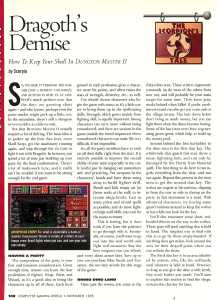Dungeon Master II Guide - Computer Gaming World (USA), Issue No 136 November 1995, Page 108