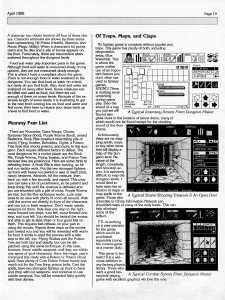 Dungeon Master (Atari ST) Review - Computer Gaming World (USA), Issue No 46 April 1988, Page 19