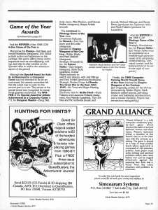 Dungeon Master Article - Computer Gaming World (USA), Issue No 53 November 1988, Page 35