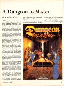 Dungeon Master Review - Computer Play (USA), September 1988, Page 23