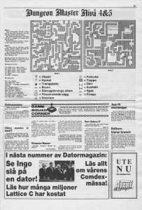 Dungeon Master Hints - Datormagazin (Sweden), Vol 1989 No 6 April 1989, Page 21
