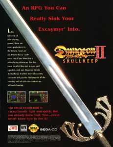 Dungeon Master II (Sega CD) Advertisement - Electronic Games (USA), Vol 2 No 11 August 1994, Page 81