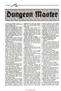 Dungeon Master Guide - Excalibur (Czechia), Issue No 4 July 1991, Page 28