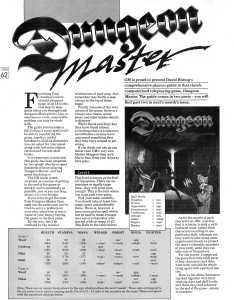 Dungeon Master Guide - Game Master (United Kingdom), Vol 1 No 2 October 1988, Page 62