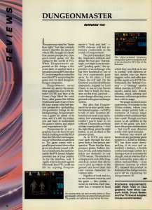 Dungeon Master (PC) Review - Game Player's PC Entertainment (Canada), Vol 5 No 5 September-October 1992, Page 72