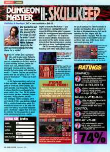 Dungeon Master II (Sega CD) Review - Game Players (USA), Vol 7 No 9 September 1994, Page 102 Dungeon Master II (Sega CD) Review - Game Players (USA), Vol 7 No 9 September 1994, Page 102