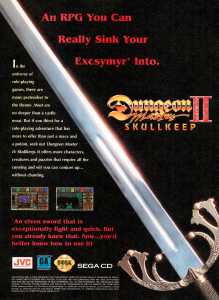 Dungeon Master II (Sega CD) Advertisement - Game Players (USA), Vol 8 No 1 January 1995, Page 121