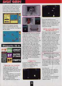 Master of chaos (Atari ST) Instructions - Generation 4 (France), Issue No 52 February 1993, Page 10
