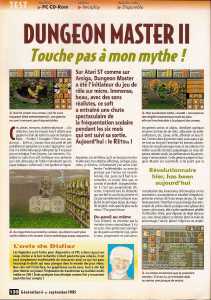 Dungeon Master II (PC) Review - Generation 4 (France), Issue No 80 September 1995, Page 130 Dungeon Master II (PC) Review - Generation 4 (France), Issue No 80 September 1995, Page 130