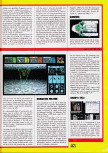 Dungeon Master Award - Jeux et Strategie (France), Issue No 53 October-November 1988, Page 43