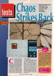 Chaos Strikes Back (Atari ST) Review - Joystick (France), Issue No 2 February 1990, Page 108