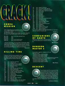 Dungeon Master II Hints - Joystick (France), Issue No 71 May 1996, Page 133