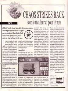 Chaos Strikes Back (Atari ST) Review - Micro Mag (France), Issue No 10 February 1990, Page 6