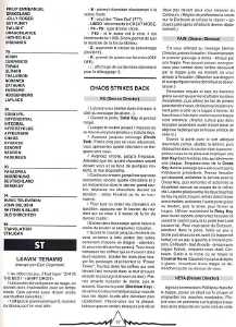 Chaos Strikes Back Hints - Micro News (France), Issue No 44 January 1991, Page 97