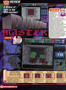 Dungeon Master (Super NES) Review - Nintendo Super Gamer (United Kingdom), Issue No 2 May 1994, Page 54