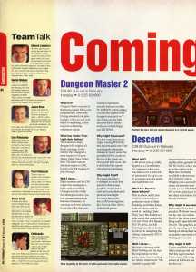 Dungeon Master II (PC) Preview - PC Format (United Kingdom), Issue No 41 February 1995, Page 64