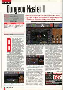 Dungeon Master II (PC) Review - PC Gamer (USA), Vol 2 No 11 November 1995, Page 154 Dungeon Master II (PC) Review - PC Gamer (USA), Vol 2 No 11 November 1995, Page 154