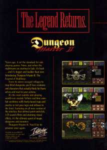 Dungeon Master II (PC, Macintosh) Advertisement - PC Gamer (USA), Vol 2 No 6 June 1995, Page 32