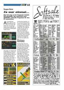 Dungeon Master (PC) Review - PC Games (Germany), October 1992, Page 65