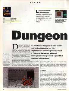 Dungeon Master (PC) Review - PC Review (France), Issue No 2 November 1992, Page 48