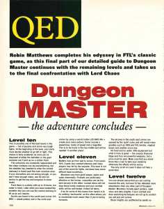 Dungeon Master Guide - PC Review (United Kingdom), Issue No 18 April 1993, Page 104