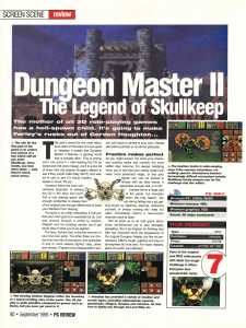 Dungeon Master II (PC) Review - PC Review (United Kingdom), Issue No 47 September 1995, Page 80 Dungeon Master II (PC) Review - PC Review (United Kingdom), Issue No 47 September 1995, Page 80