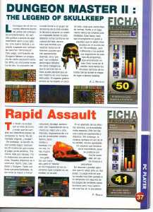 Dungeon Master II (PC) Review - PC Top Player (Spain), February 1996, Page 37 Dungeon Master II (PC) Review - PC Top Player (Spain), February 1996, Page 37