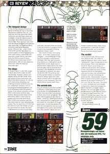 Dungeon Master II (PC) Review - PC Zone (United Kingdom), Issue No 30 September 1995, Page 76 Dungeon Master II (PC) Review - PC Zone (United Kingdom), Issue No 30 September 1995, Page 76
