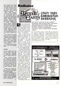 Dungeon Master Hints - Pelit (Finland), Issue No 6 Autumn 1990, Page 33