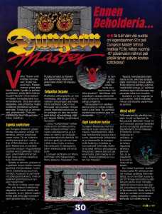 Dungeon Master (Atari ST, Amiga, PC) Review - Pelit (Finland), May 1992, Page 30